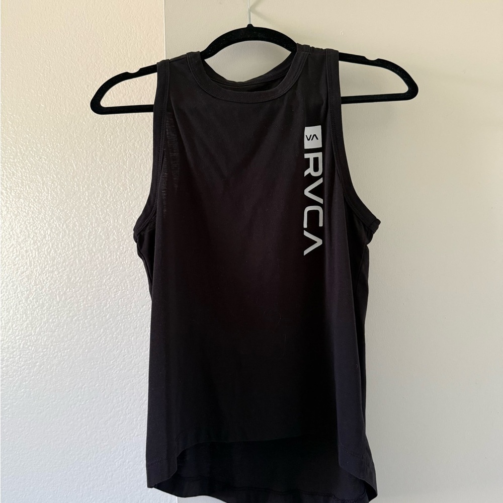 RVCA Black Sleeveless Muscle Tee